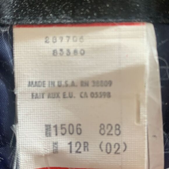 - Head Vintage Skiwear Zip Front Pants with suspenders Navy Size 12 O730 - Picture 14 of 16